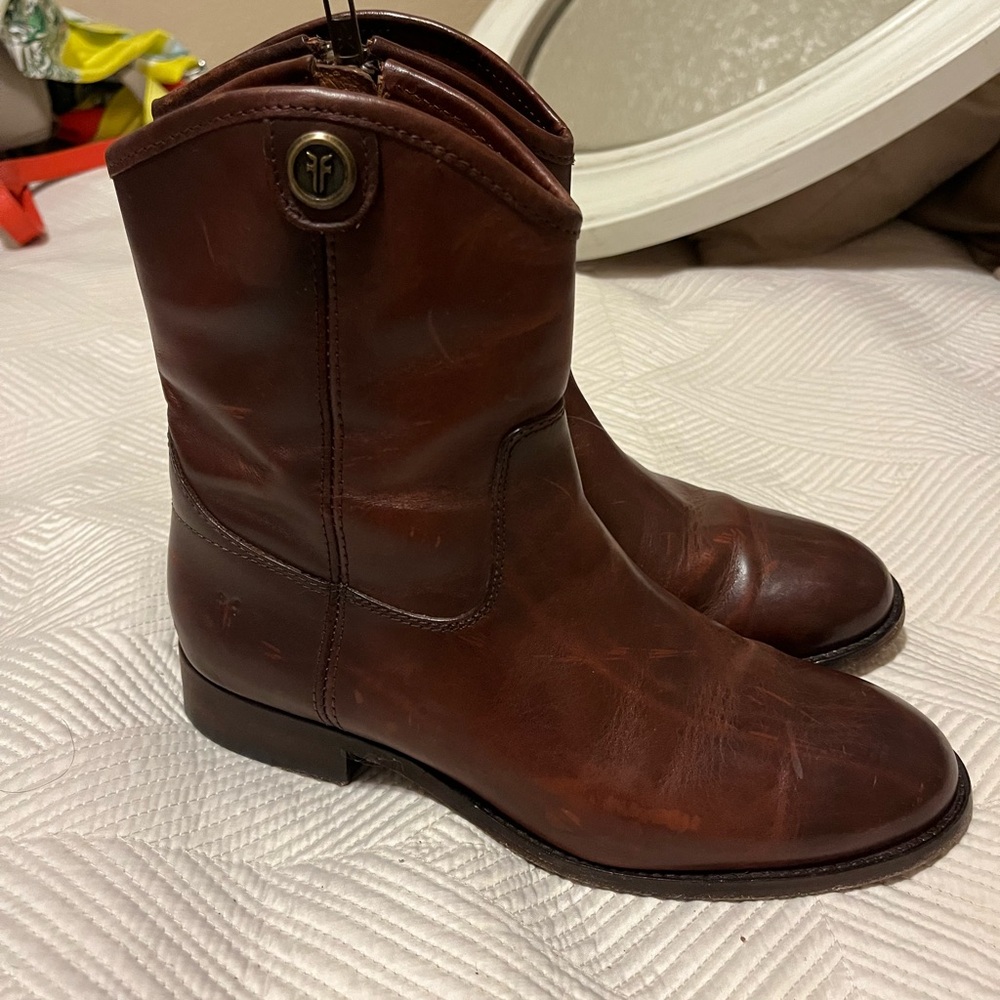 Frye Melissa Button Short Boots Size 6